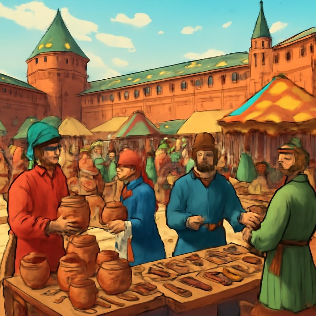 Слайд 18 «Крупнейшие центры» — иллюстрация к презентации «Население и хозяйство России в XVI веке» по истории для 7 класса