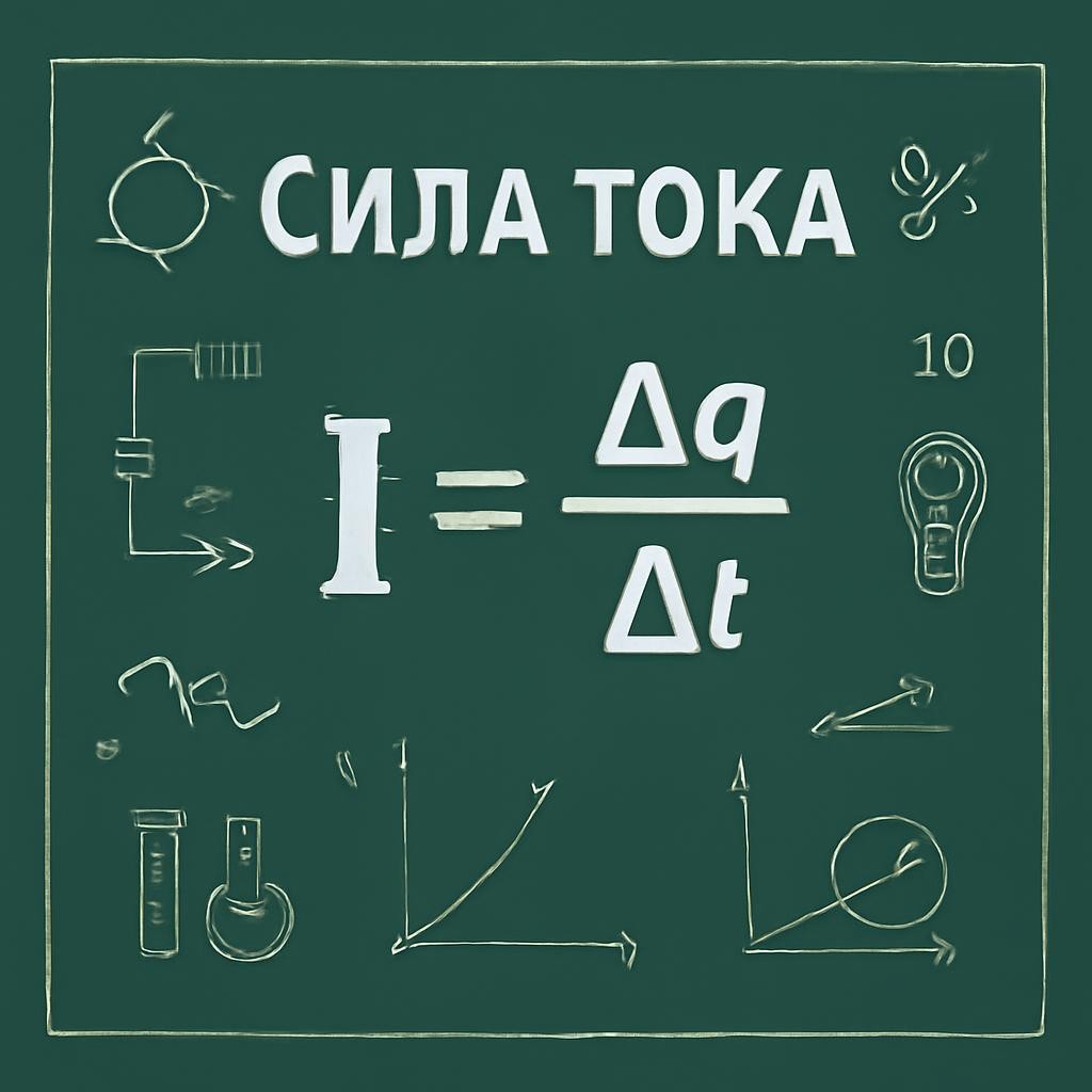 Слайд 6 «Сила тока» — иллюстрация к презентации «Природа постоянного тока» по физике для 11 класса