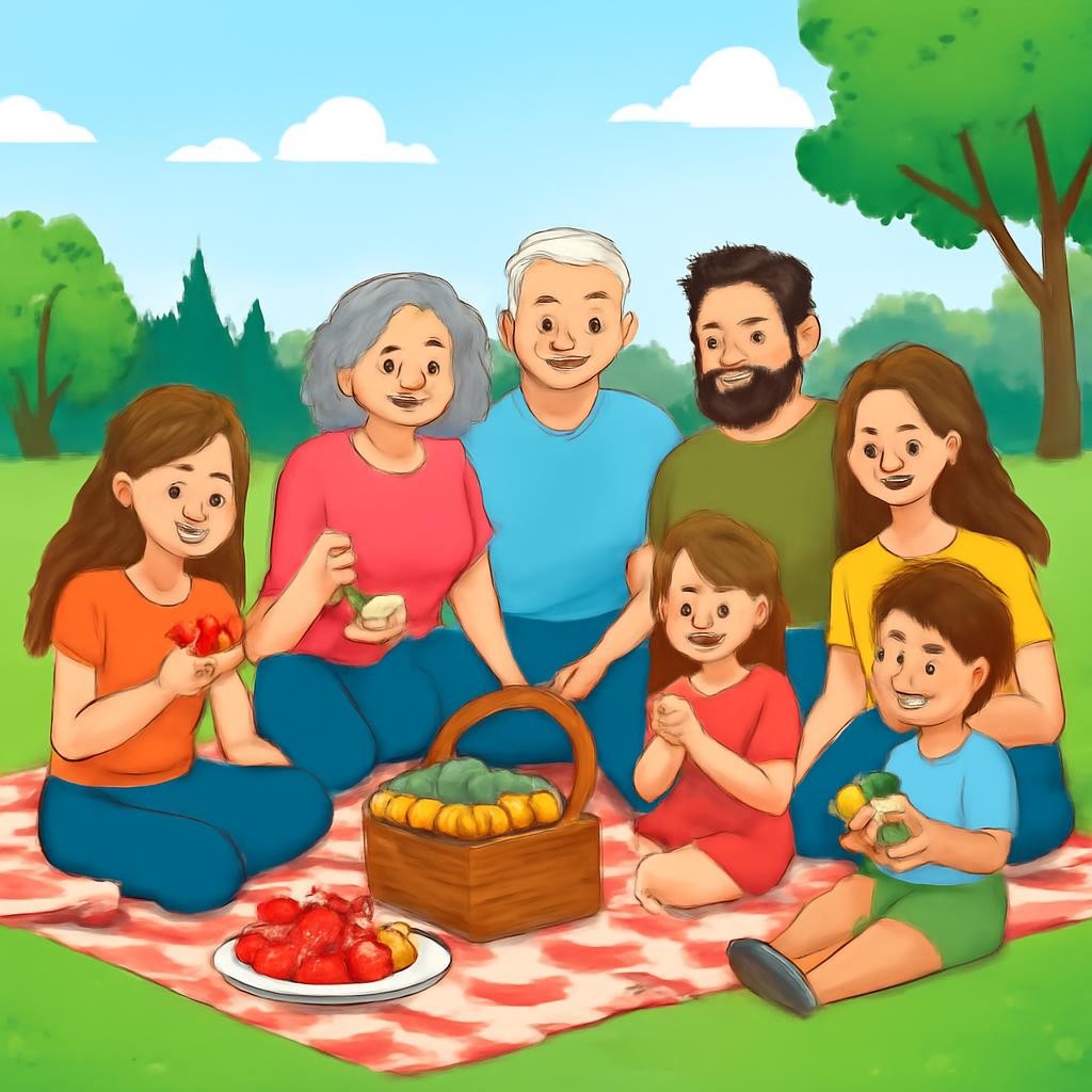 Слайд 8 «We are a Happy Family!» — иллюстрация к презентации «Welcome to My Family!» по английскому языку для 2 класса