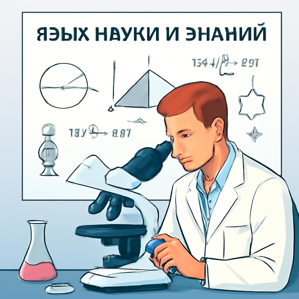 Слайд 19 «Язык науки и знаний» — иллюстрация к презентации «Русский язык — наш государственный язык» по русскому языку для 3 класса
