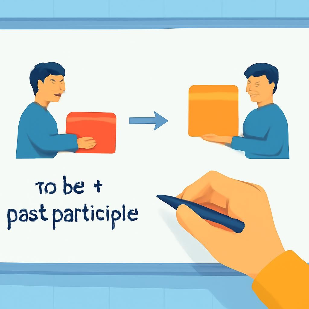 Слайд 6 «Passive Voice: Focus on Action» — иллюстрация к презентации «English Grammar: Level Up!» по английскому языку для 9 класса
