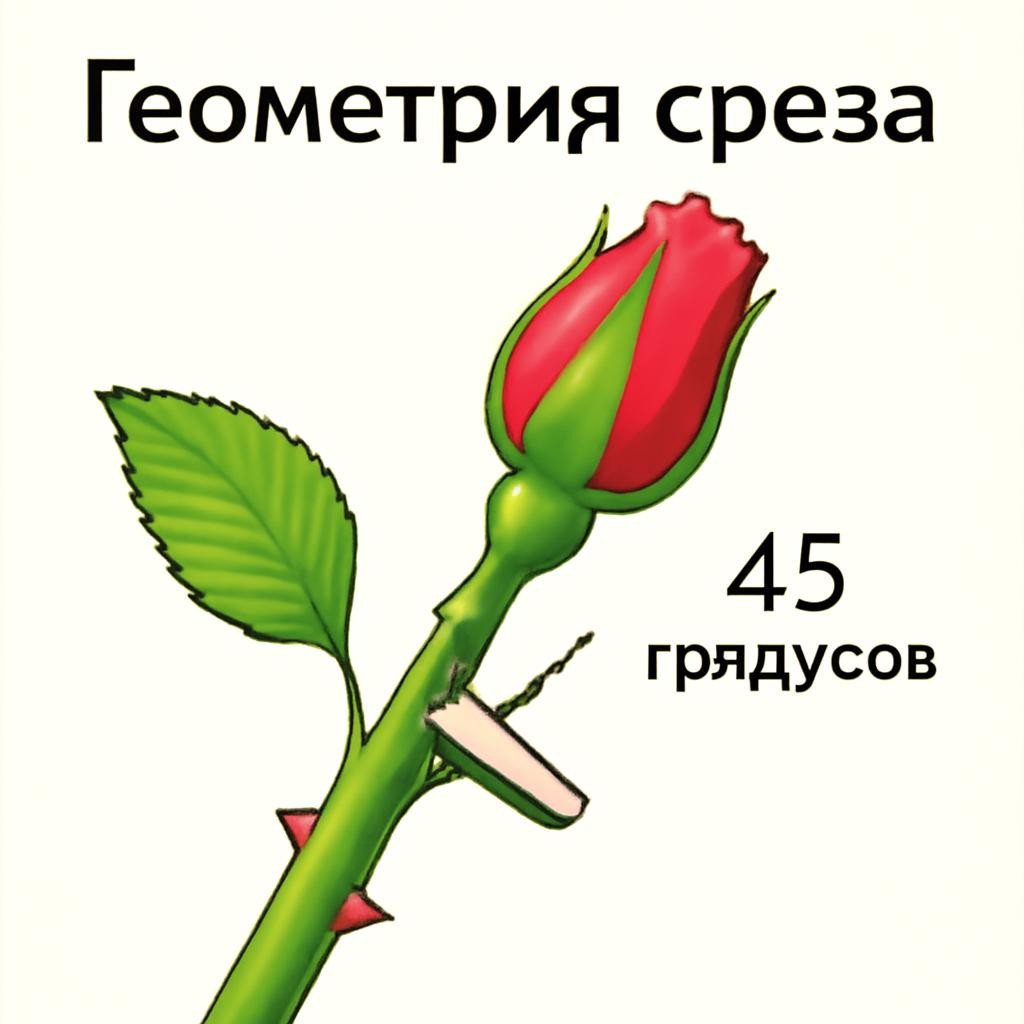 Слайд 10 «Геометрия среза» — иллюстрация к презентации «Мастер роз: искусство идеальной обрезки» по окружающему миру для 9 класса