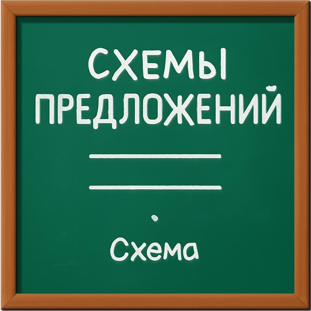 Слайд 7 «Схемы предложений» — иллюстрация к презентации «Слово и предложение» по литературе для 1 класса