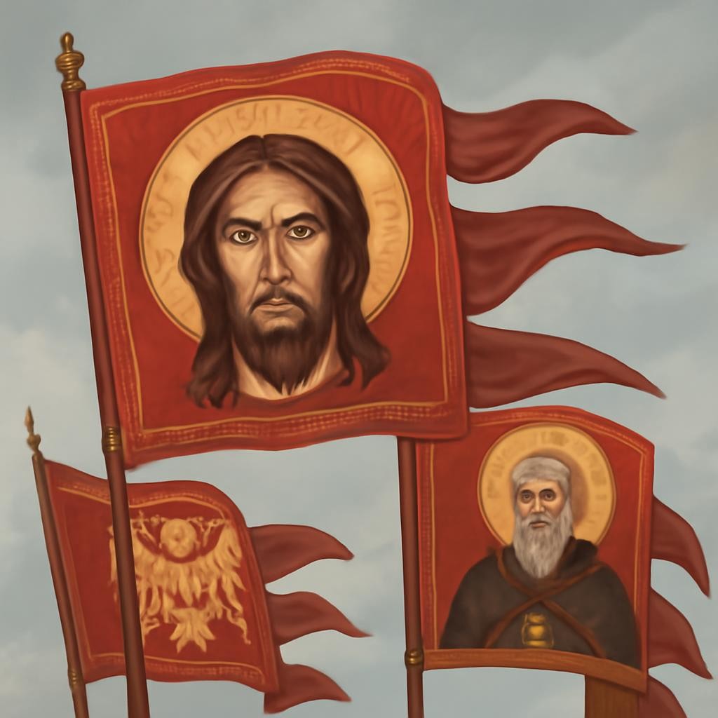 Слайд 18 «Сергий и Куликовская битва» — иллюстрация к презентации «Жанры древнерусской литературы» по литературе для 8 класса