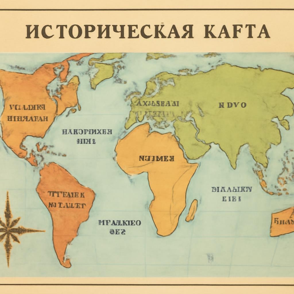 Слайд 8 «Историческая карта» — иллюстрация к презентации «Что изучает история?» по истории для 5 класса