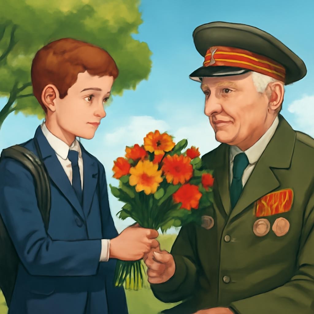 Слайд 11 «Мы помним и благодарим» — иллюстрация к презентации «Древо мира: листья-обещания» по истории для 2 класса