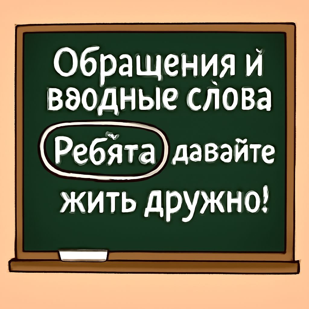 Слайд 9 «Обращения и вводные слова» — иллюстрация к презентации «Пунктуация: повторение и анализ» по русскому языку для 7 класса