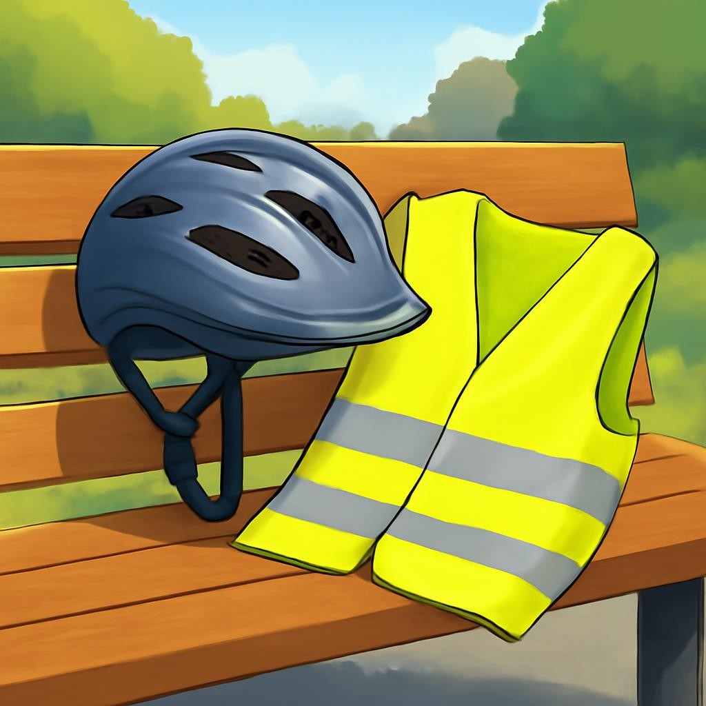 Слайд 6 «Safety Equipment» — иллюстрация к презентации «Road Safety: Be Safe on the Street» по английскому языку для 6 класса