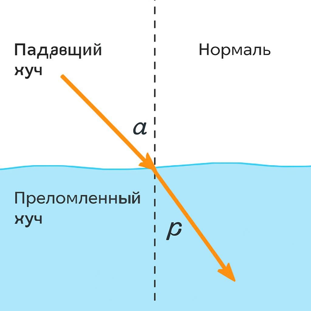 Слайд 6 «Законы преломления света» — иллюстрация к презентации «Преломление света» по физике для 9 класса