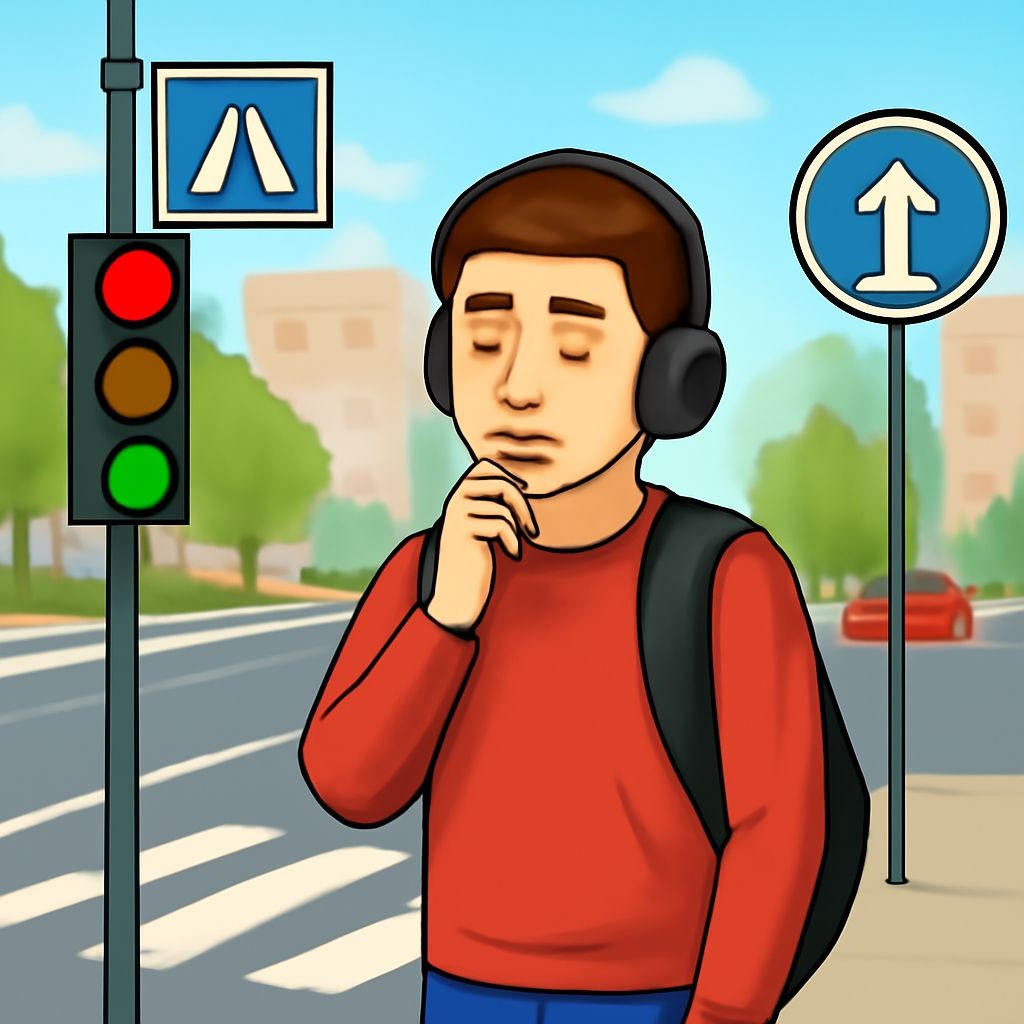 Слайд 10 «Безопасность — это образ мыслей» — иллюстрация к презентации «Road Safety: Be Safe on the Street» по английскому языку для 6 класса
