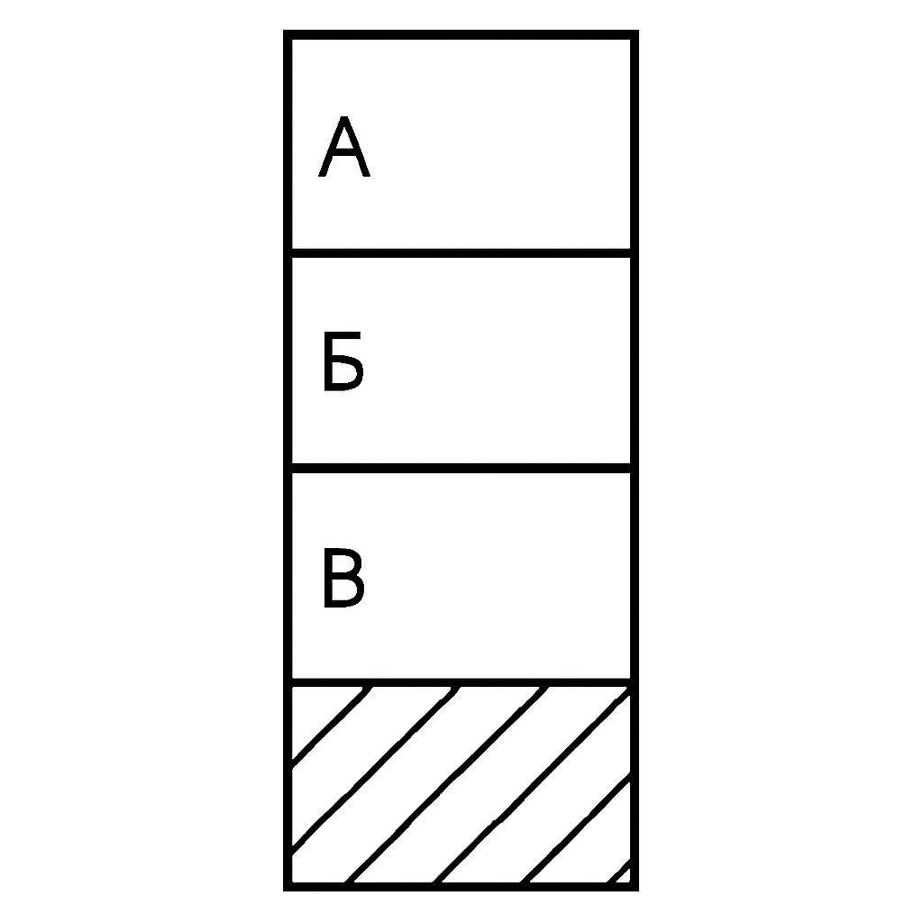 A simple black-and-white schematic line drawing of a vertical progress bar divided into 4 equal segments. The bottom 2 segments are filled with a diagonal pattern, and the top 2 segments are empty. There is no text on the image.