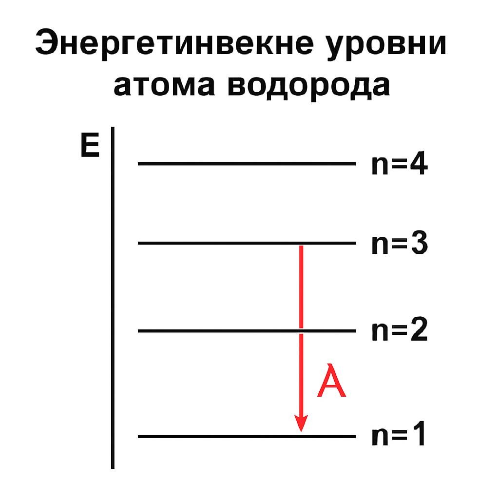 Слайд 6 «Энергетические уровни атома водорода» — иллюстрация к презентации «Квантовые постулаты Бора» по физике для 11 класса