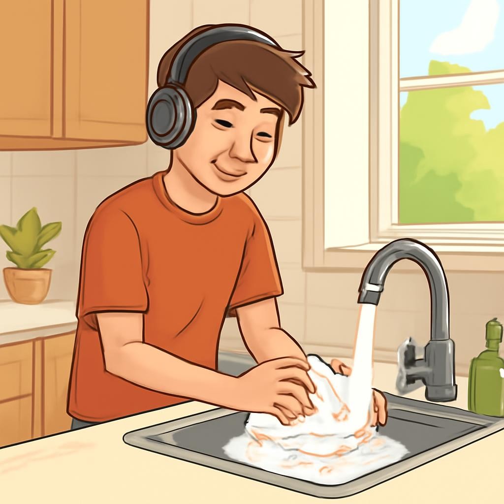 Слайд 6 «Household Chores» — иллюстрация к презентации «Relationships and Family Life» по английскому языку для 7 класса