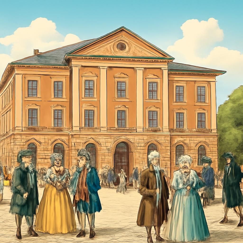 Слайд 19 «Основание Московского университета (1755)» — иллюстрация к презентации «Михаил Васильевич Ломоносов» по истории для 11 класса