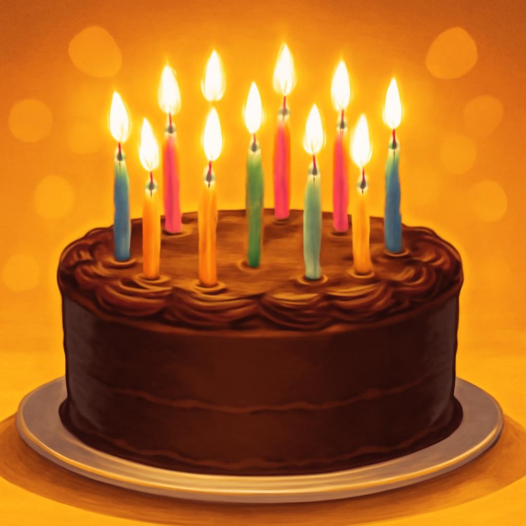 Слайд 7 «Make a wish and blow out the candles!» — иллюстрация к презентации «Happy Birthday to You!» по английскому языку для 4 класса