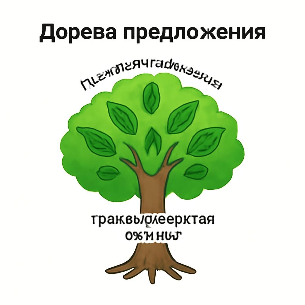 Слайд 10 «Дерево предложения» — иллюстрация к презентации «Путешествие в мир предложения» по русскому языку для 3 класса