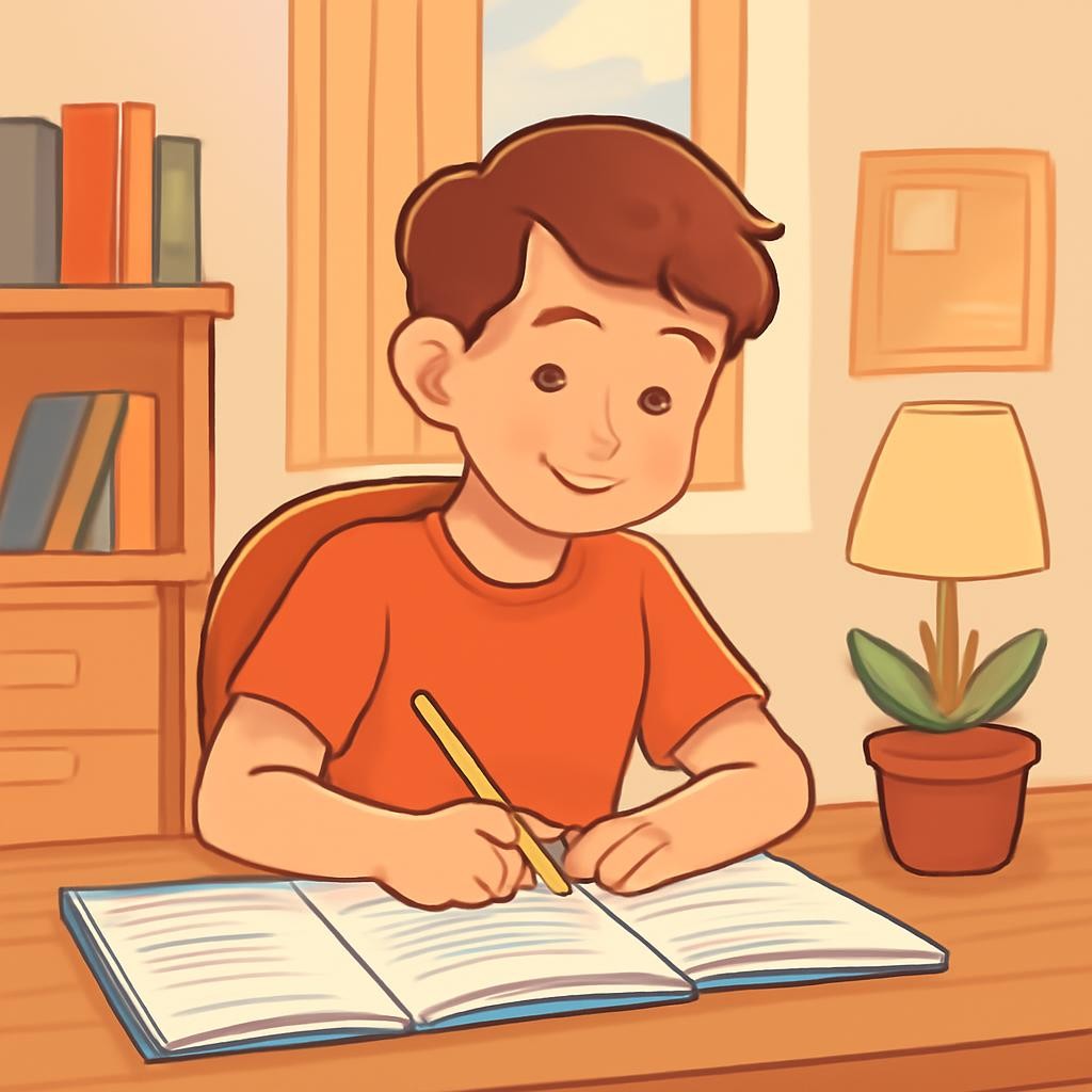 Слайд 9 «Homework» — иллюстрация к презентации «Hanging Out» по английскому языку для 7 класса