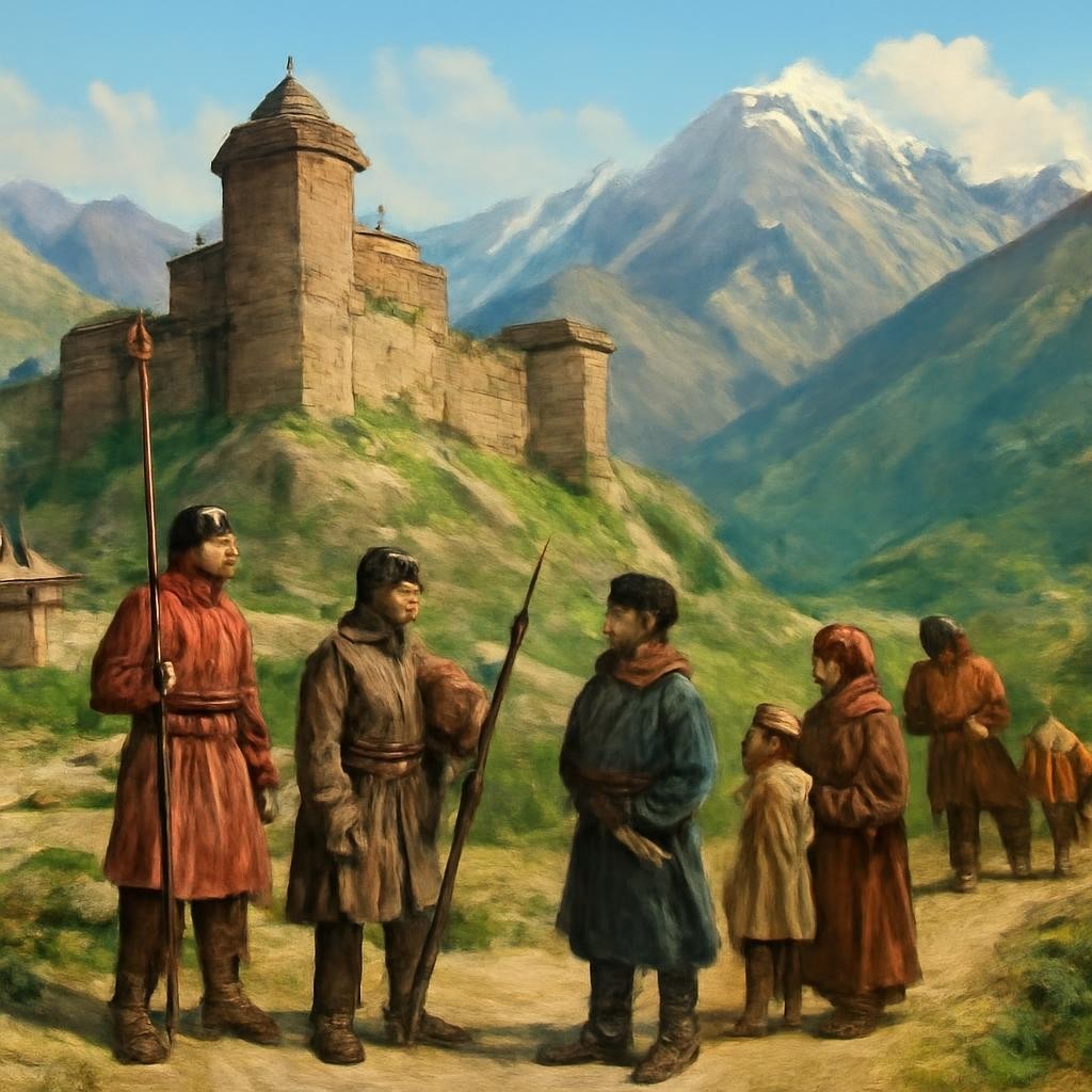 Слайд 16 «Южные рубежи и Кавказ» — иллюстрация к презентации «Территория России: освоение, расширение и изменение границ» по географии для 8 класса