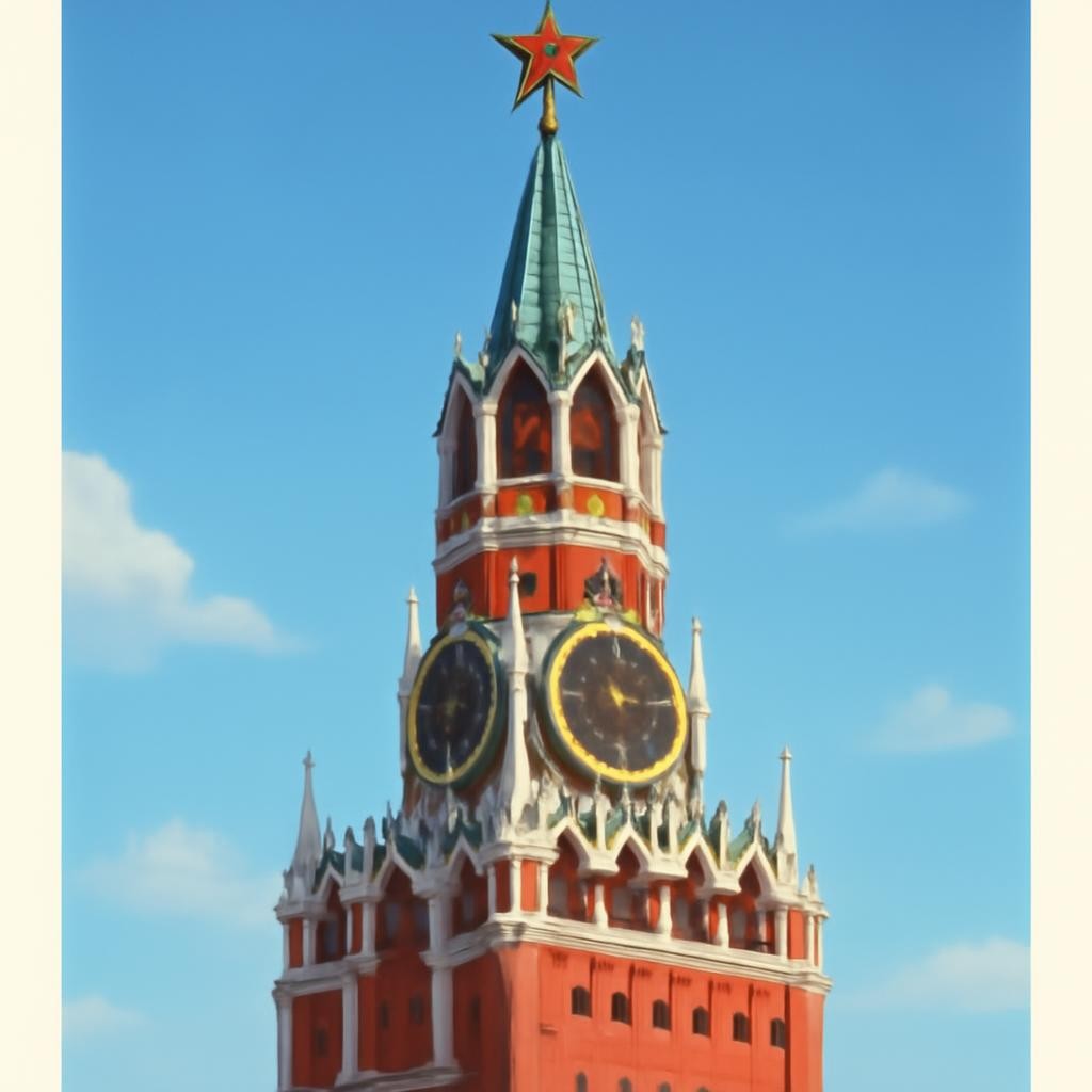 Слайд 9 «Московский Кремль» — иллюстрация к презентации «Наша страна — Россия» по окружающему миру для 1 класса