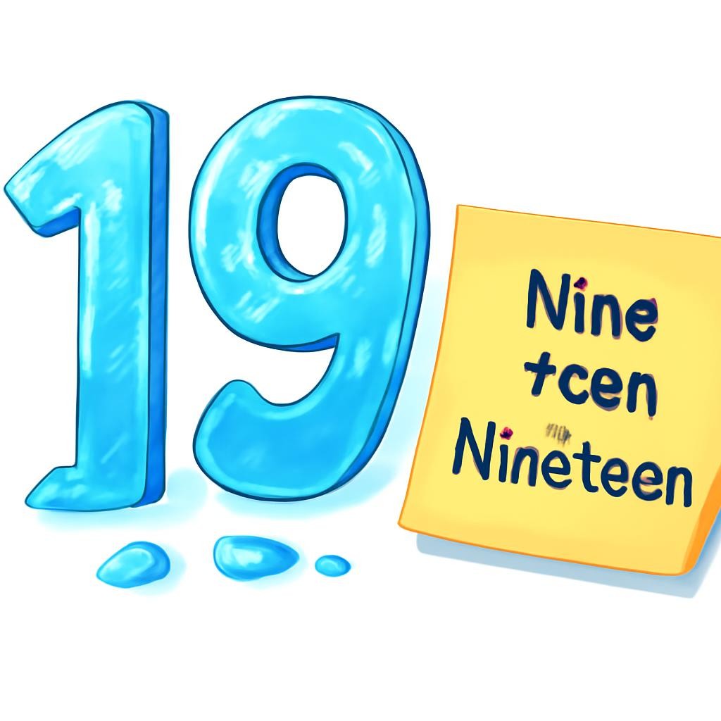 Слайд 6 «Числа 18 и 19» — иллюстрация к презентации «Numbers 11–20» по английскому языку для 3 класса