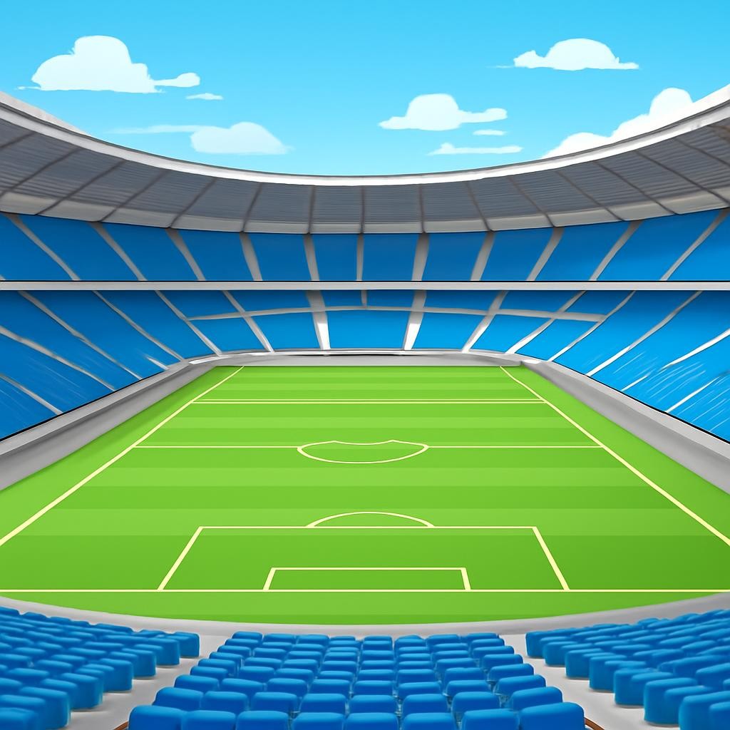 Слайд 7 «Stadium» — иллюстрация к презентации «Places in the City» по английскому языку для 5 класса