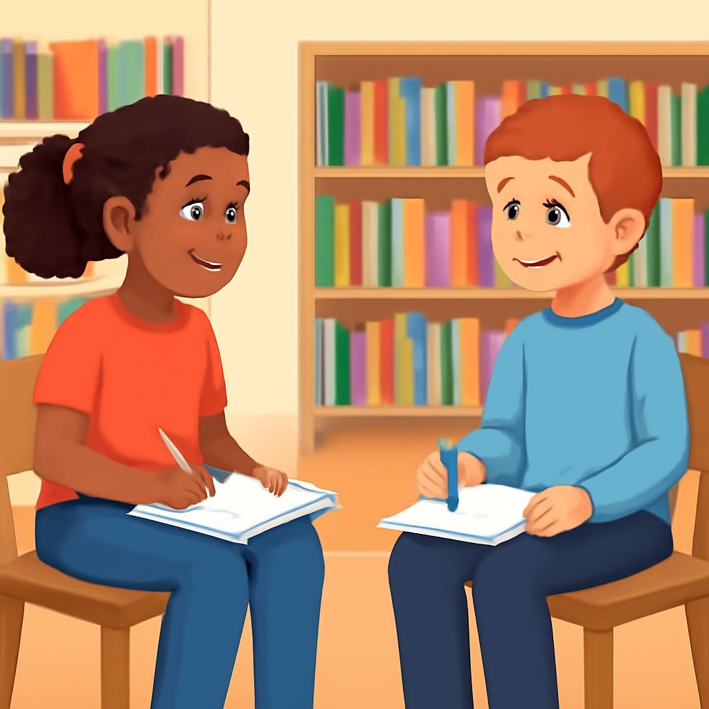 Слайд 9 «Pair work: find a classmate with similar interests» — иллюстрация к презентации «Школа и свободное время» по английскому языку для 5 класса