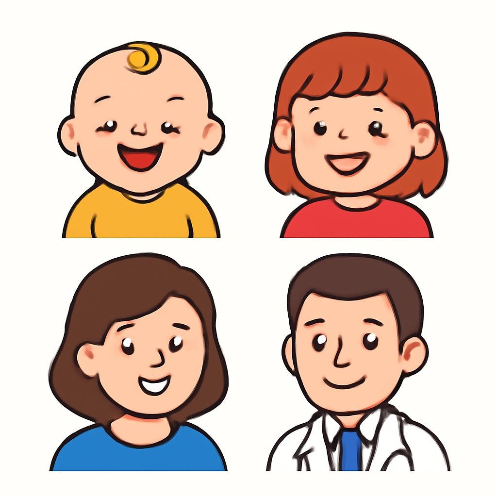 Three family members and one unrelated person
