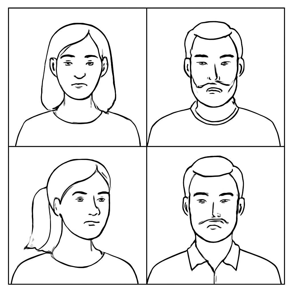 Four visual examples of appearance details