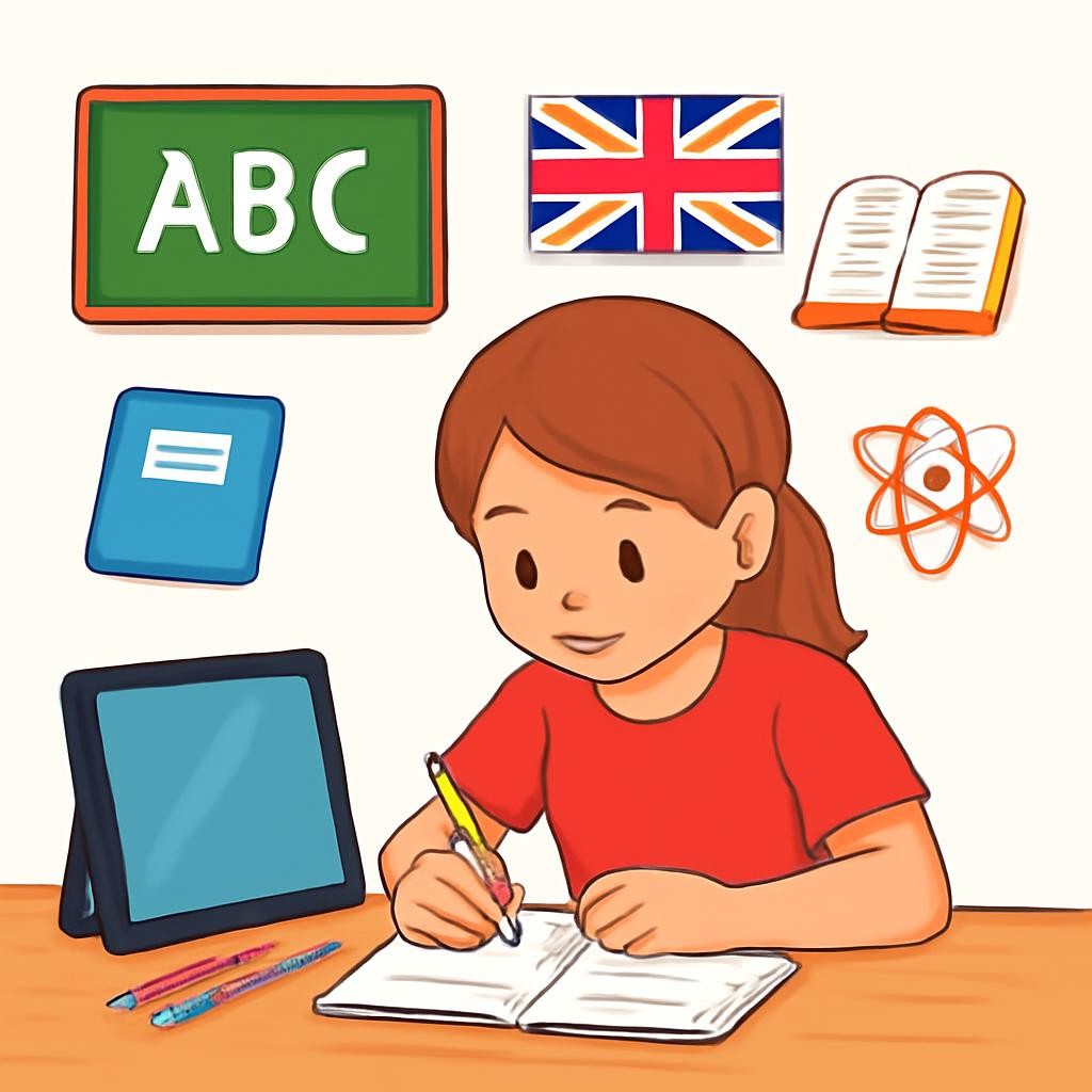 Слайд 8 «Подготовка к собственному письму» — иллюстрация к презентации «School subjects» по английскому языку для 3 класса