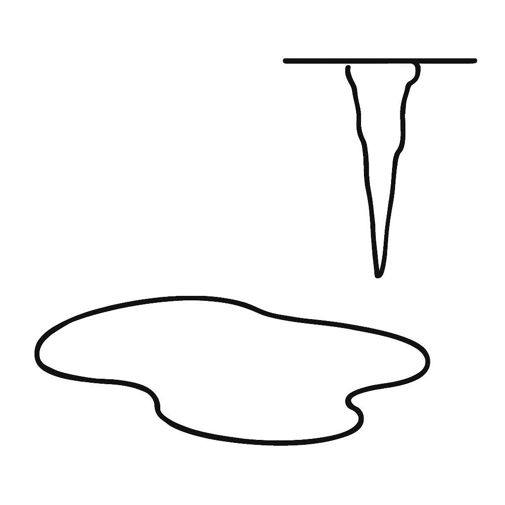 Лужа и сосулька
