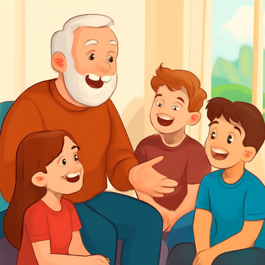 Слайд 13 «Сравни описания» — иллюстрация к презентации «My Family» по английскому языку для 2 класса
