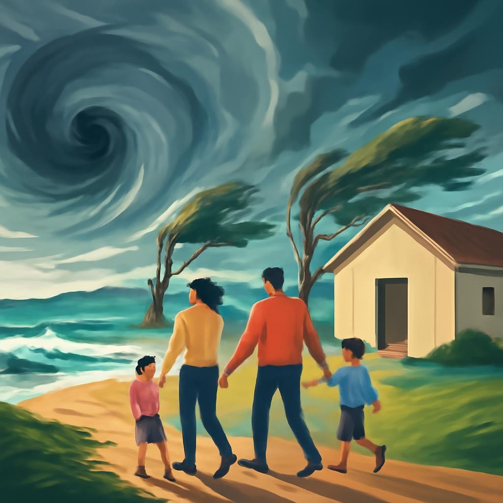 Слайд 8 «Look, describe, discuss» — иллюстрация к презентации «Natural Disasters» по английскому языку для 7 класса
