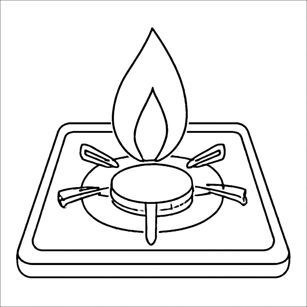 Пламя газовой горелки