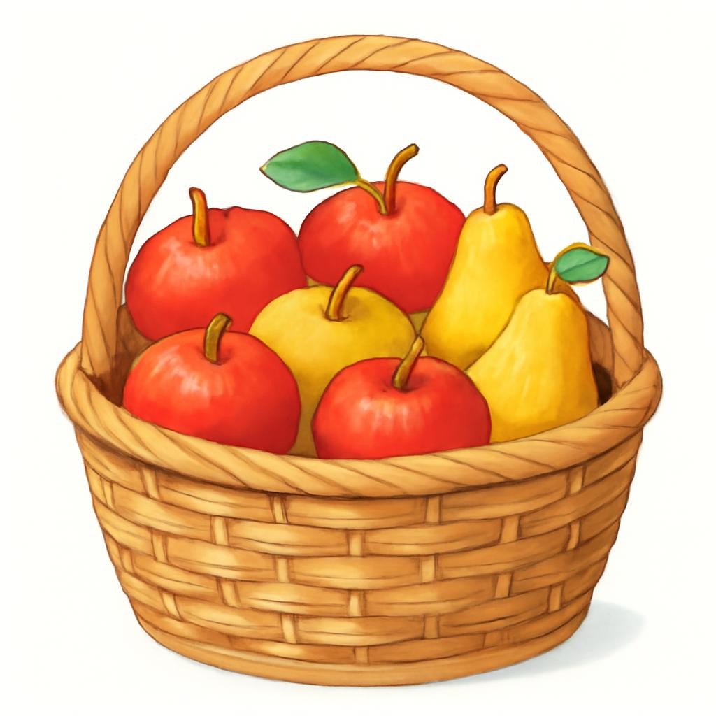 Корзина с фруктами