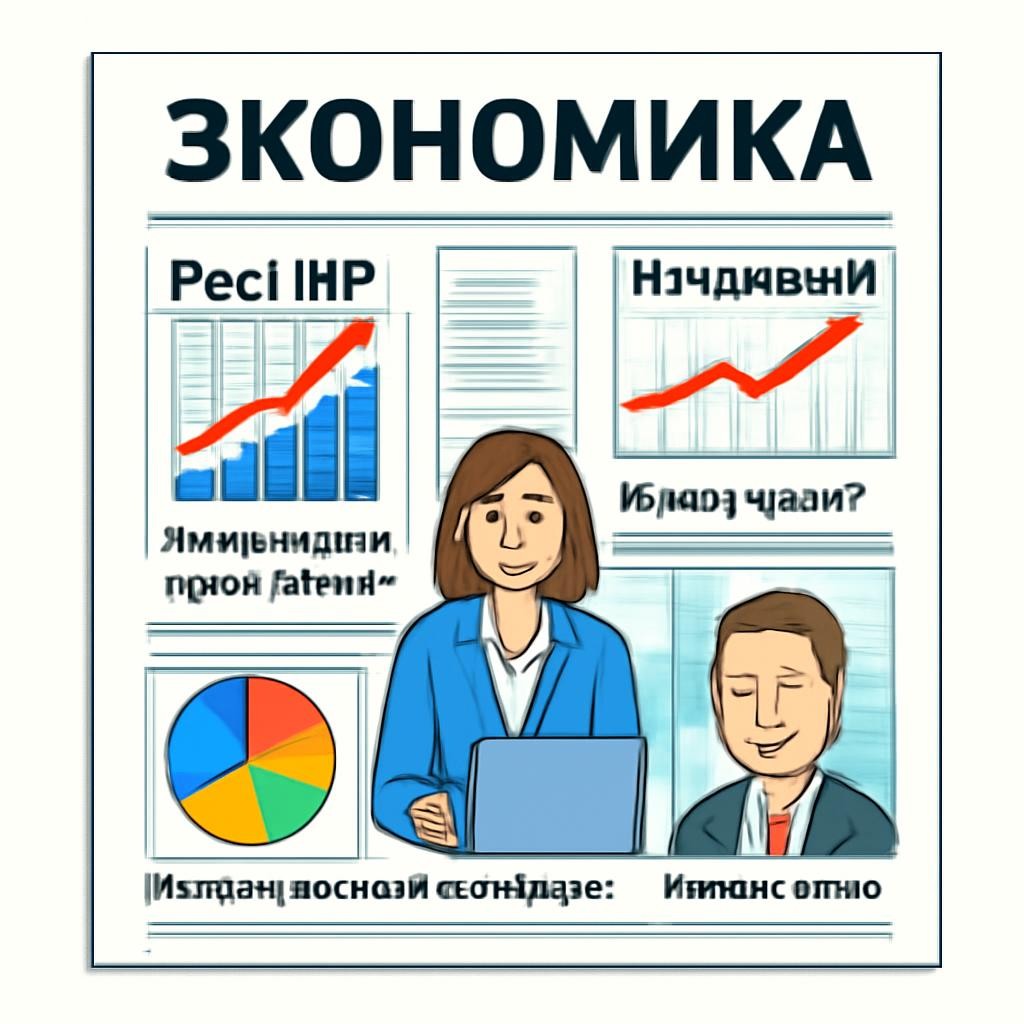 Газетная полоса об экономике