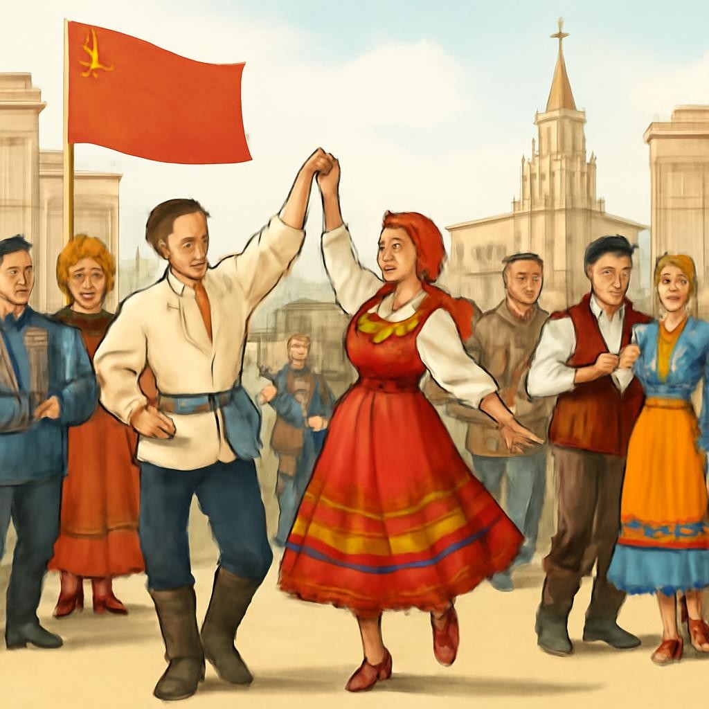 Праздник национальной культуры в советской республике