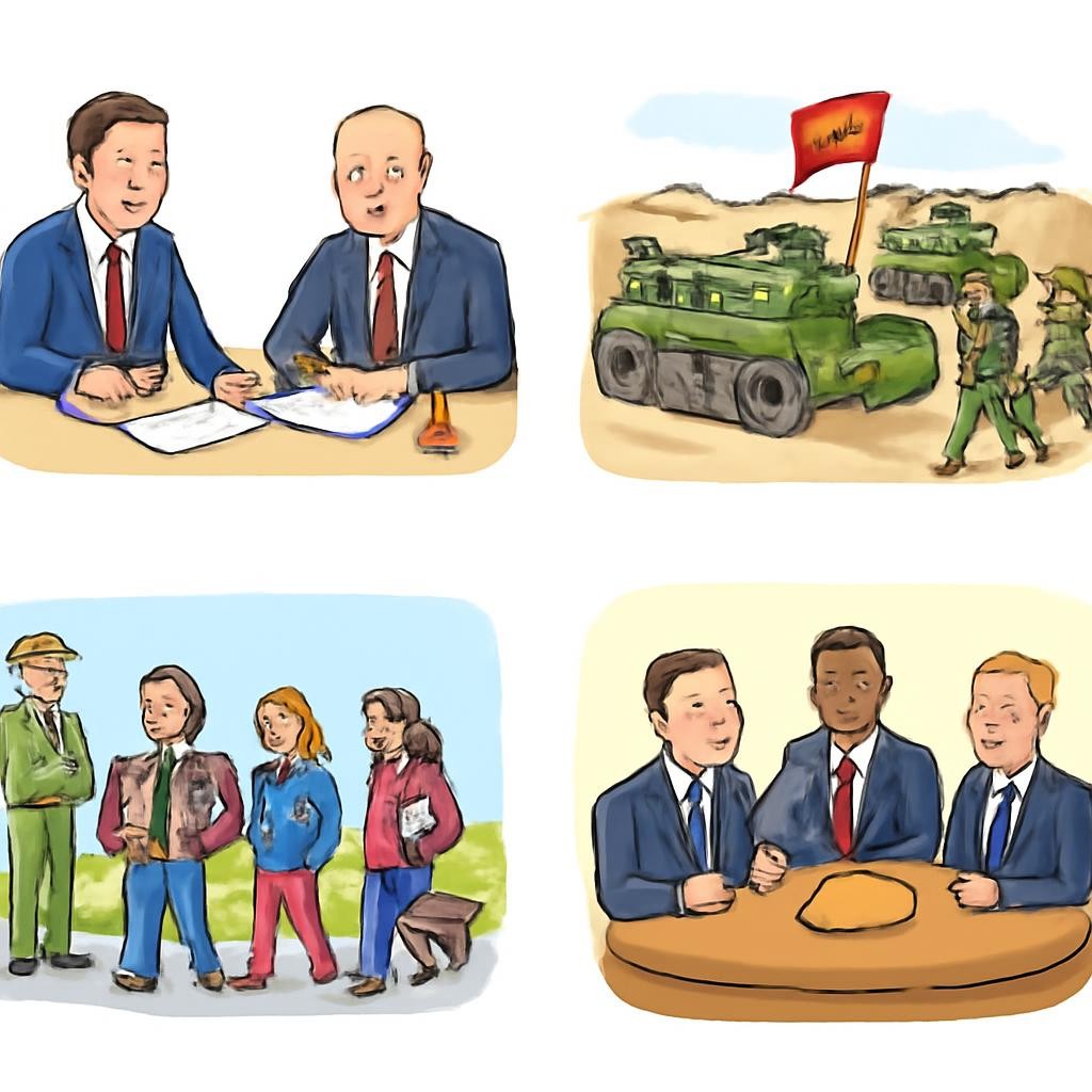 Четыре сцены международных отношений