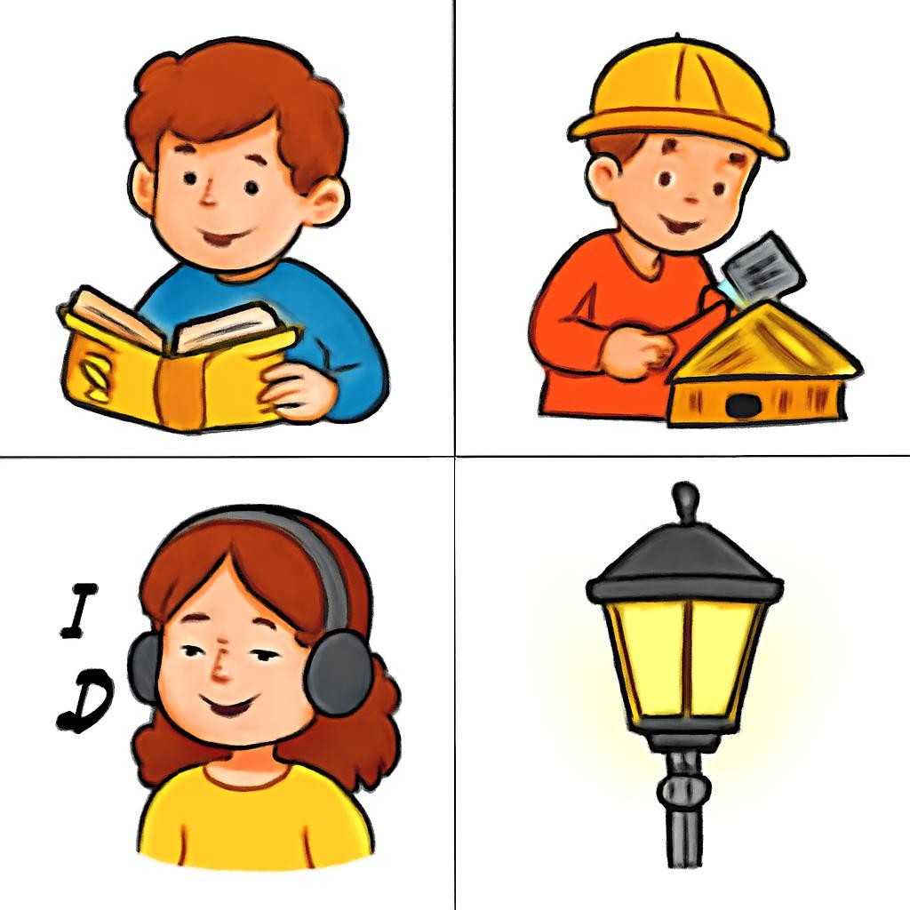 Сетка из четырёх сцен