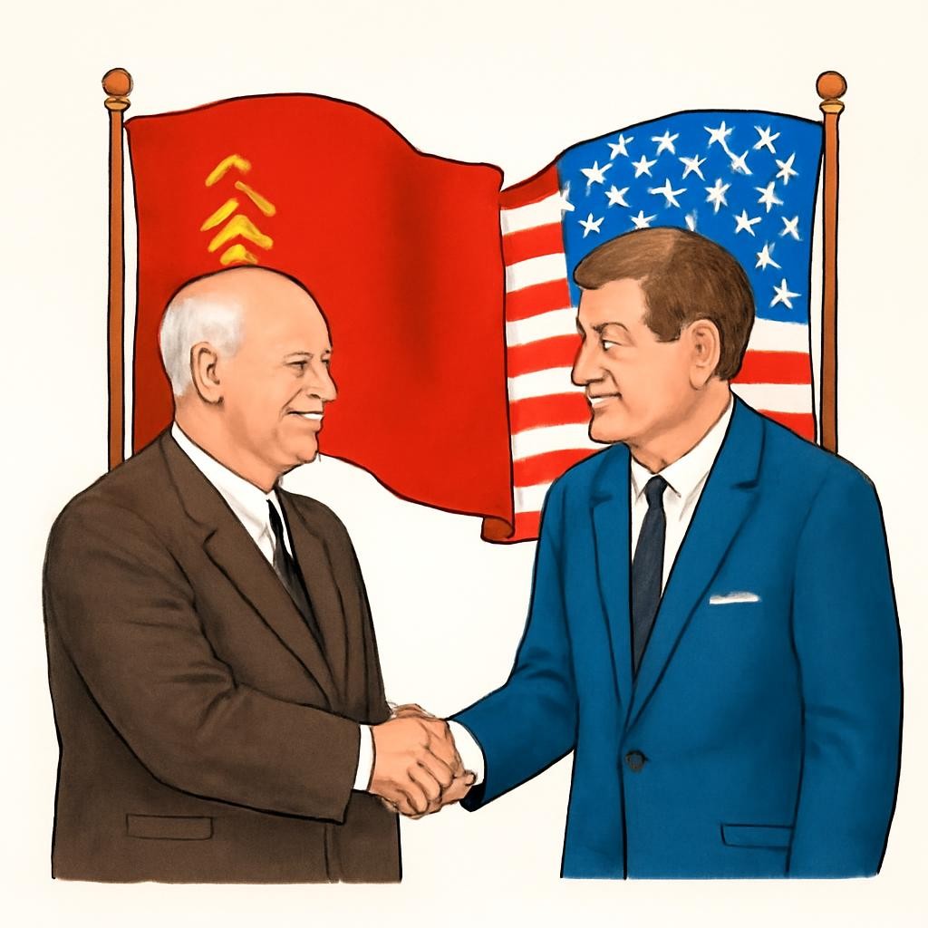 Дипломатическая встреча лидеров СССР и США