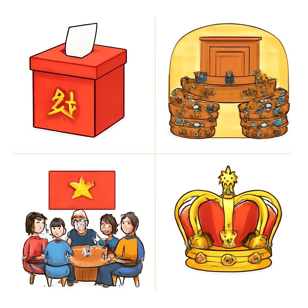 Сетка из четырёх исторических объектов