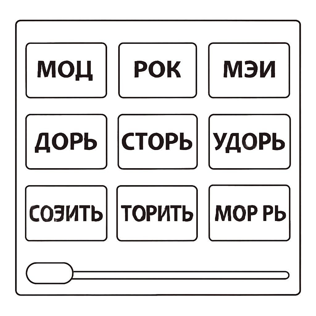 Раскрась слова по части речи и окончанию