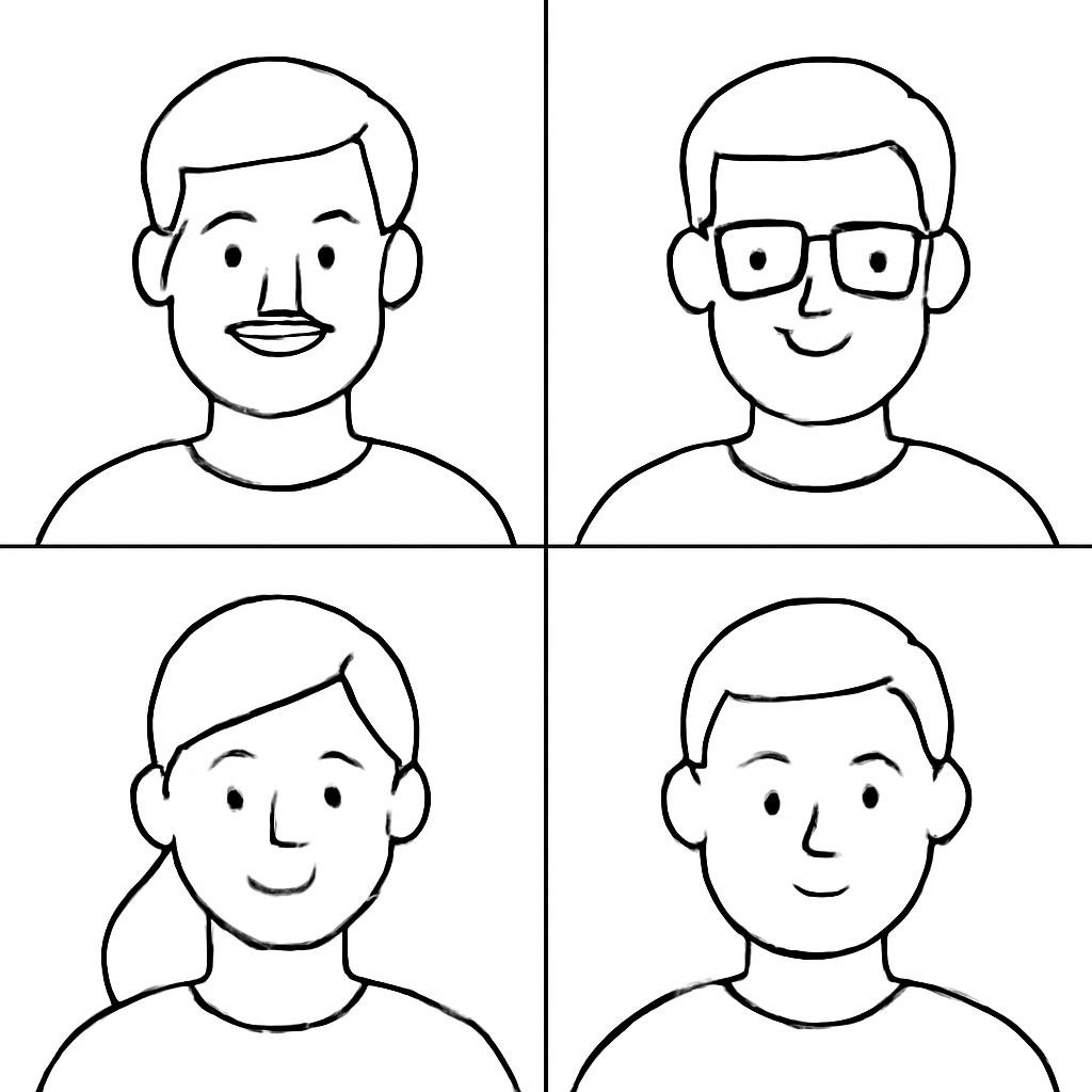 Four simple portrait features