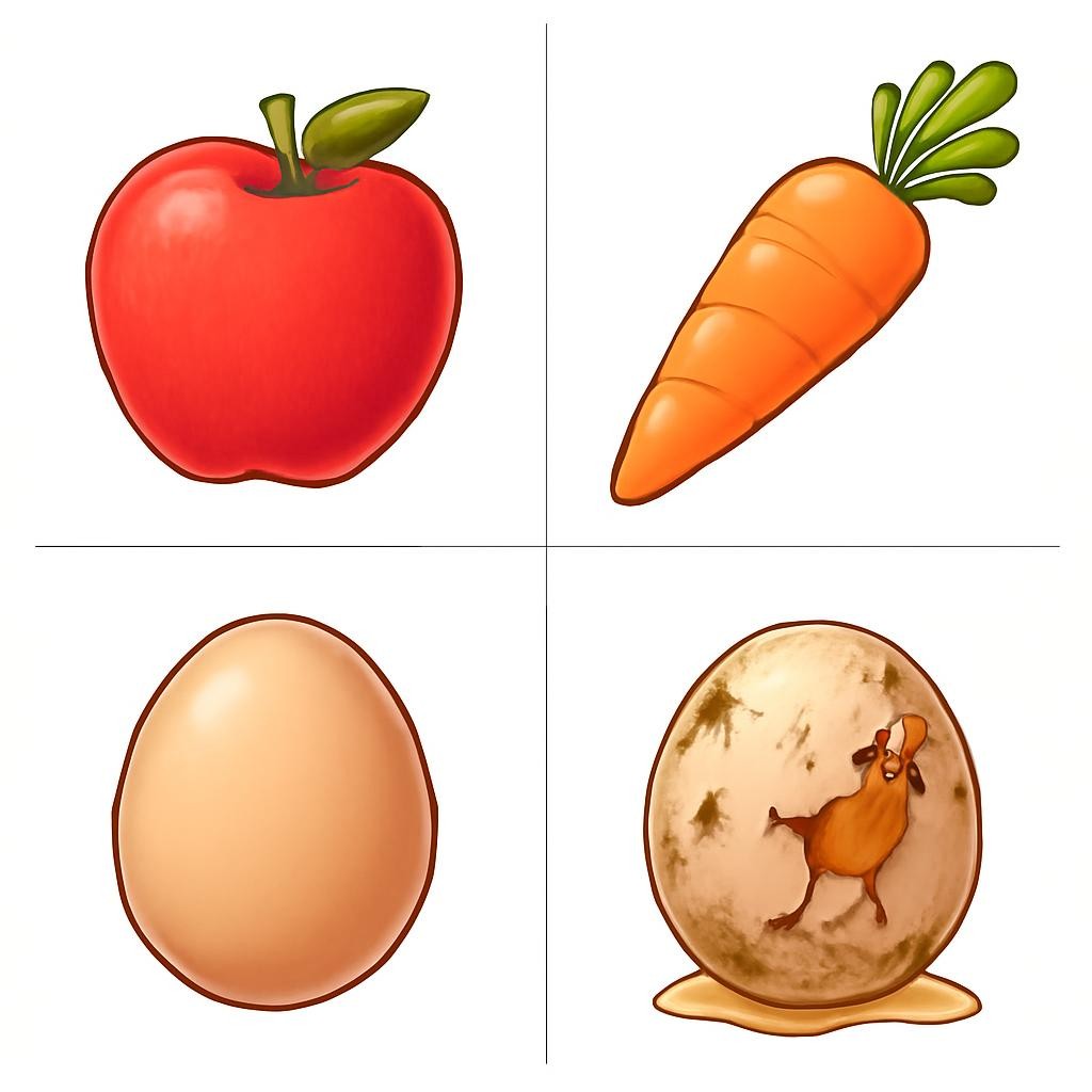 Сетка из четырёх продуктов