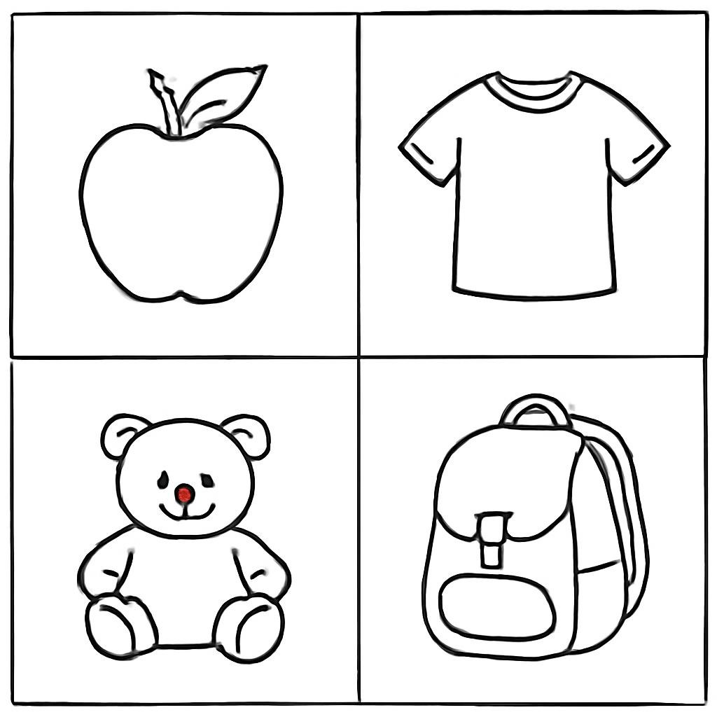 Four simple shop objects