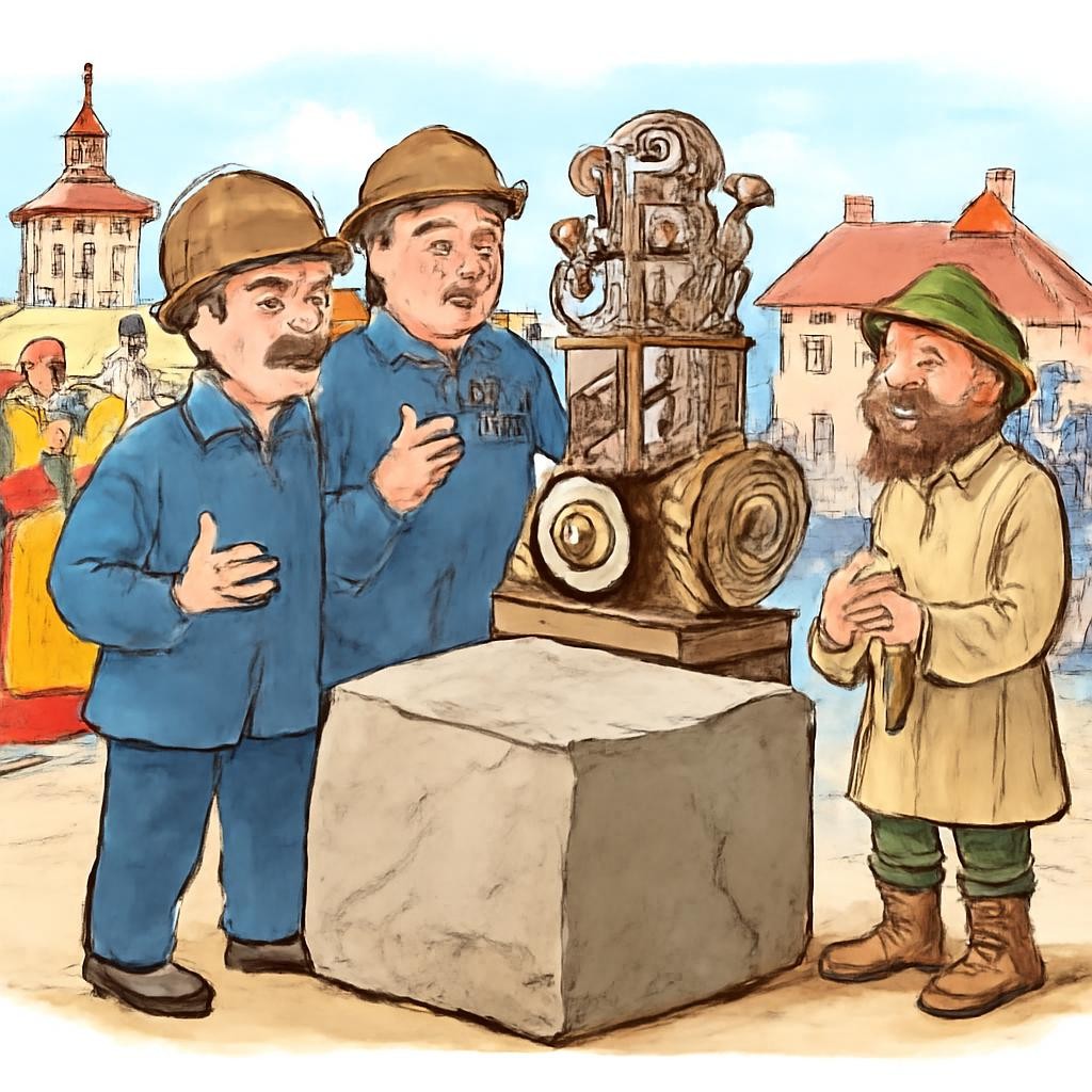 Иллюстрация к сцене разговора героев