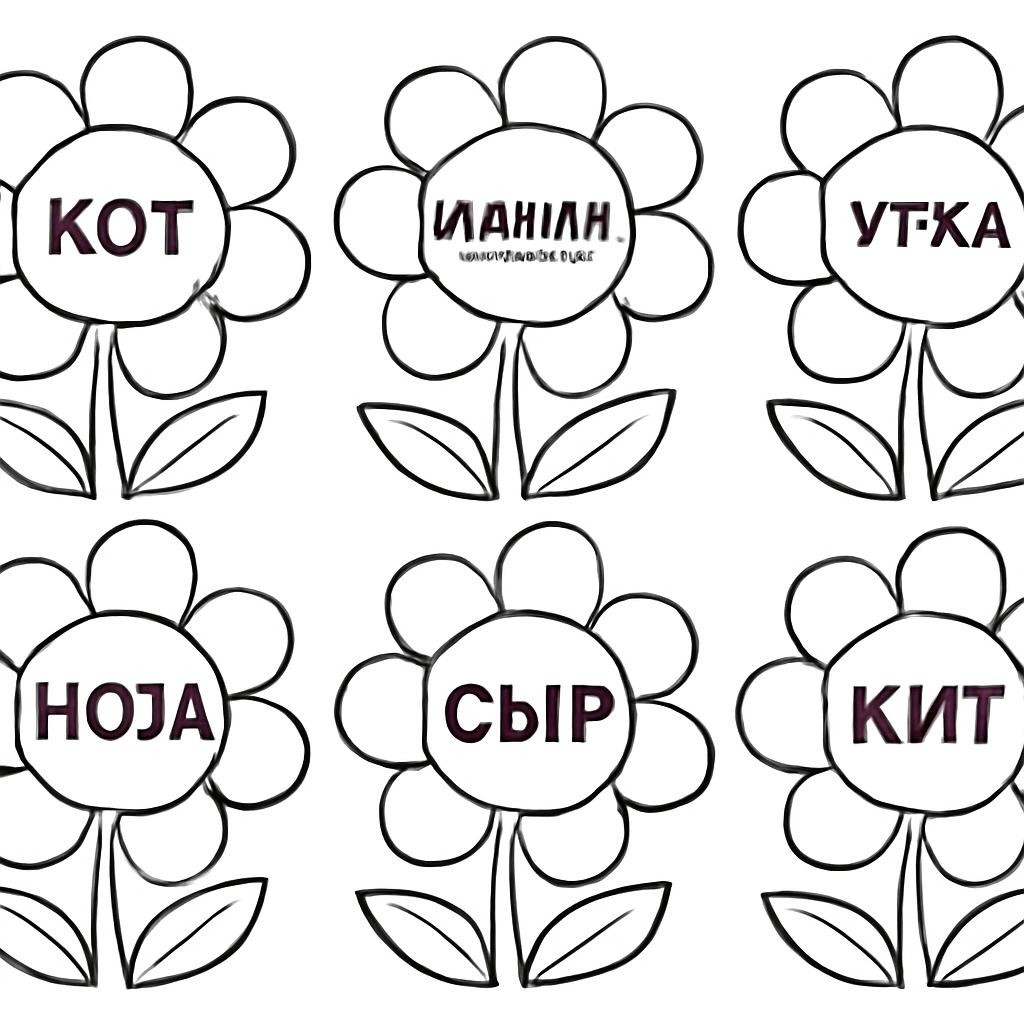 Цветы со словами