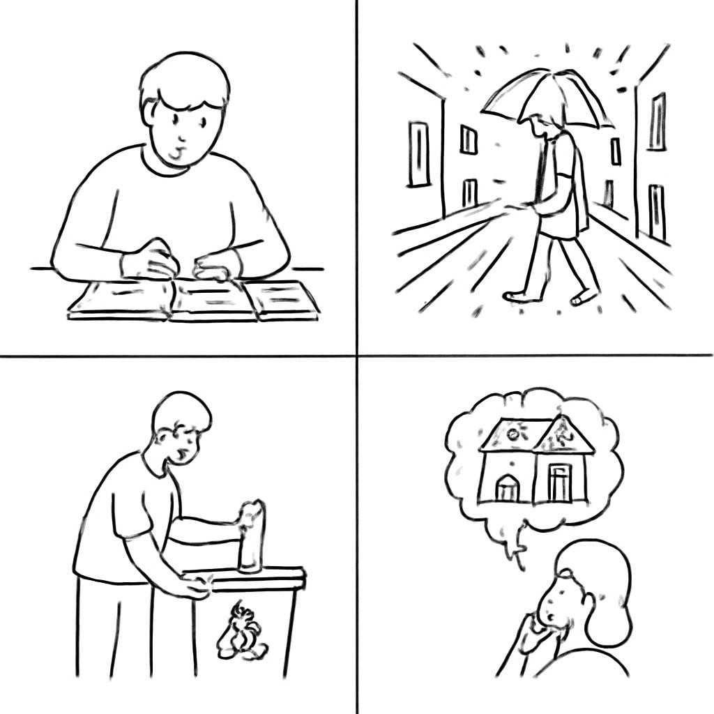 Четыре сцены для сопоставления