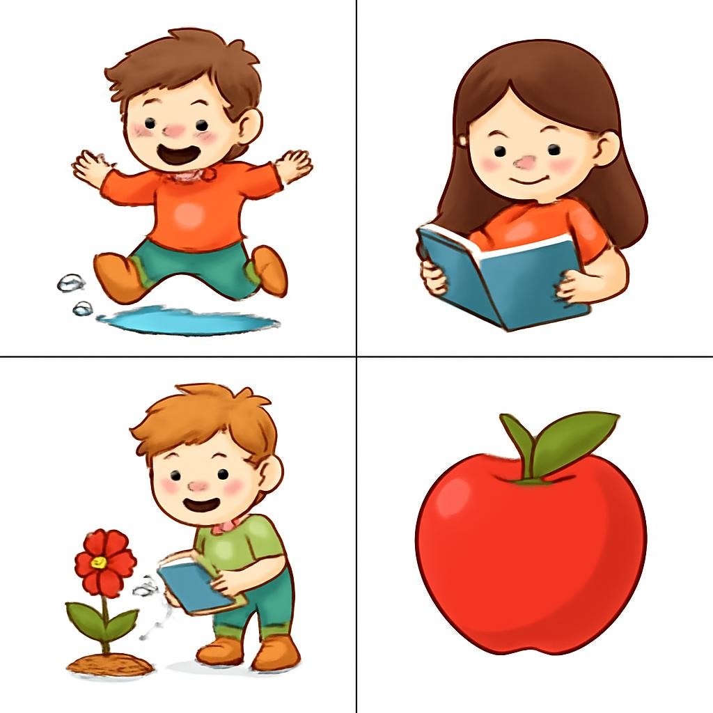 Сетка из четырёх детских сцен