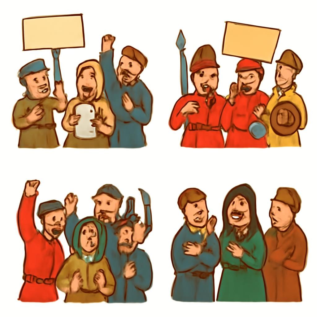 Участники движений XVII века
