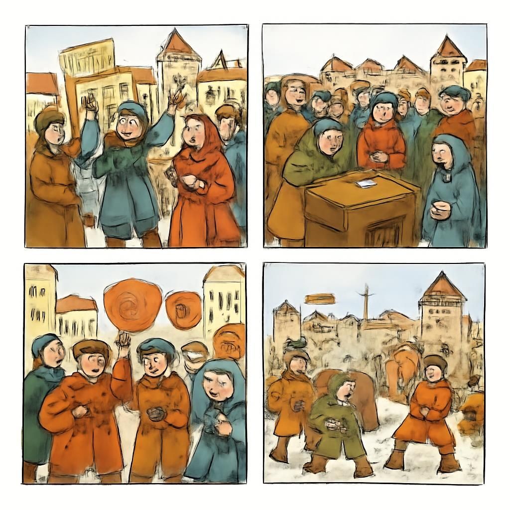 Исторические сцены народных выступлений